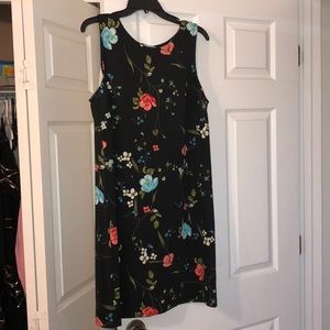 🔥 Black Floral Print Dress